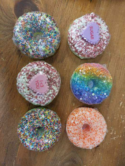 Donut Bath Bombs - Strawberry, Pinneapple, Unicorn, Peach & More! 
