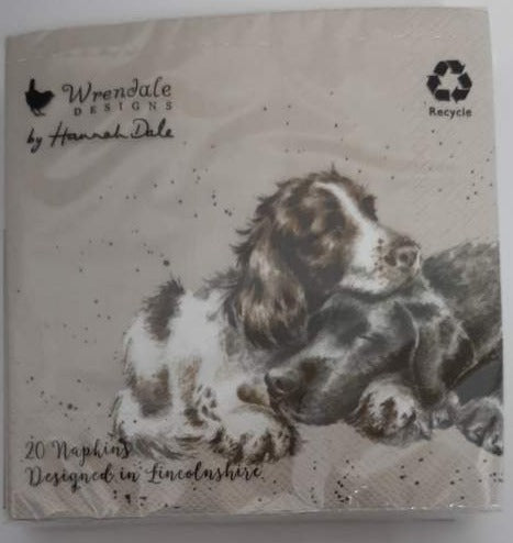 Napkin - Dog Growing Old Together - K050 