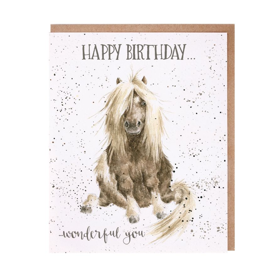 Card  AOC021  Wonderful You Gloria Horse 