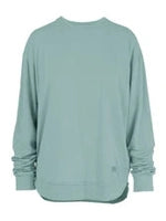 Sweatshirt Mist Poncho Top Oversized Rounded Bottom Vintage Washed Women's RDG62W92SLD