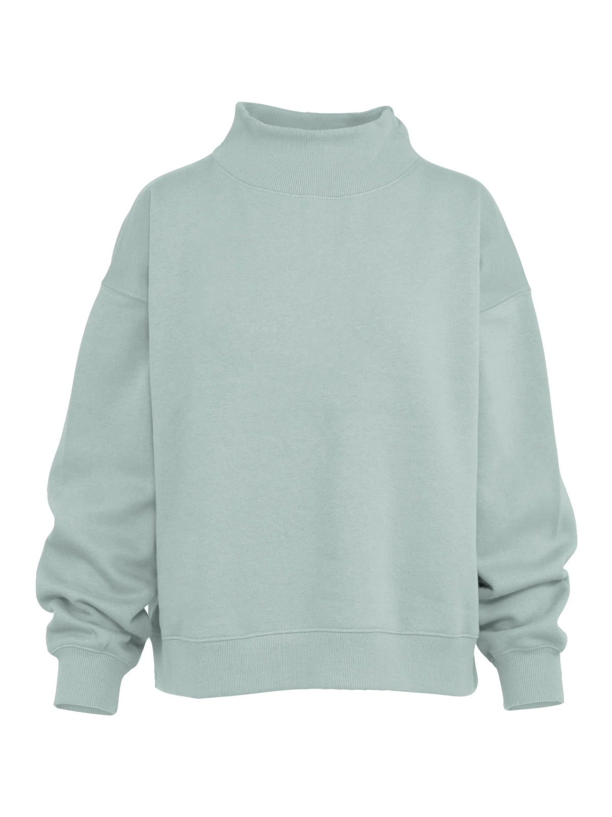 Royce Brand-Sweater Lingo Mist Blue Oversized Fleece Women's Rdg65429sld