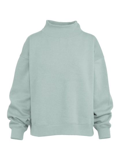 Royce Brand-Sweater Lingo Mist Blue Oversized Fleece Women's Rdg65429sld