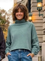Sweatshirt Tango Mist&nbsp; Turtle Neck Waist Length Women's RDG65A13SLD