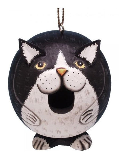 Bird House Gord-o-Black/White Cat Se3880203