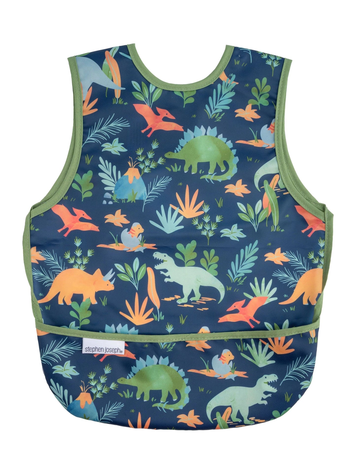 Stephen Joseph- Bib&nbsp; Blue/Green Dino&nbsp; Sj-1183-59