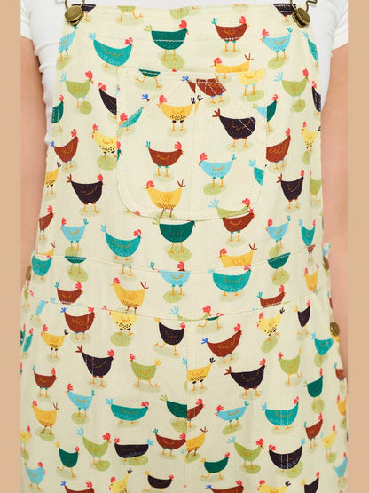 Overalls Colorful Rooster Print&nbsp; Women's Aw2456