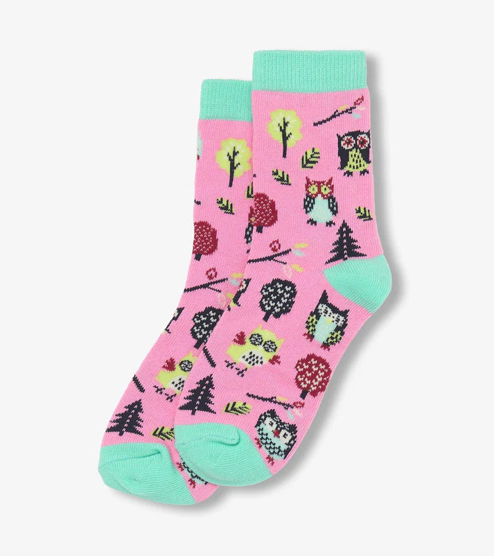 Children's Socks Owl's Pink So3owls151 