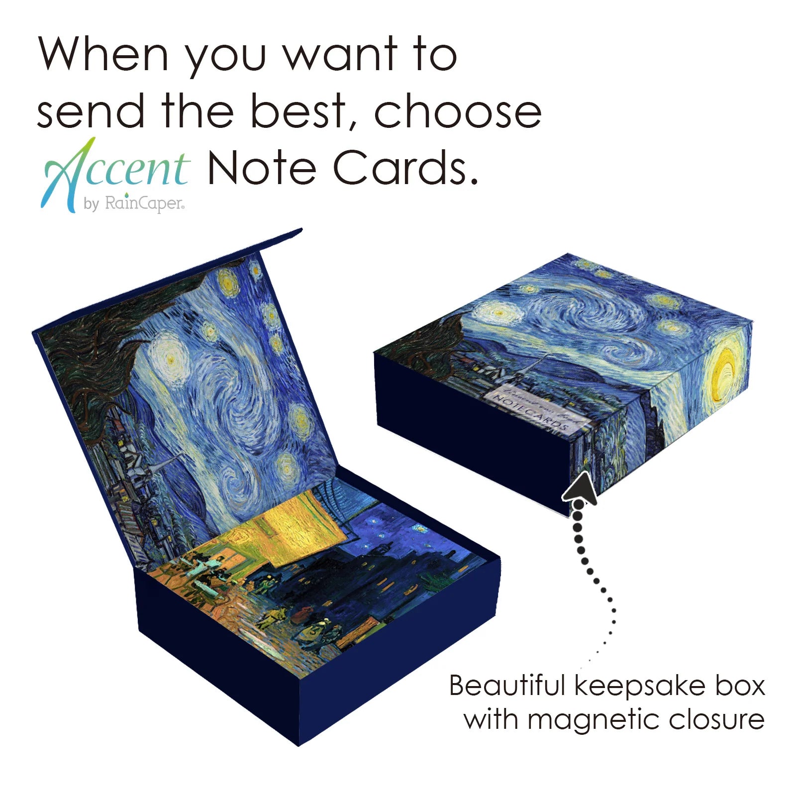 Note Cards Van Gogh At Night 16 Pk Cards & Envelopes St-Ncards-a 