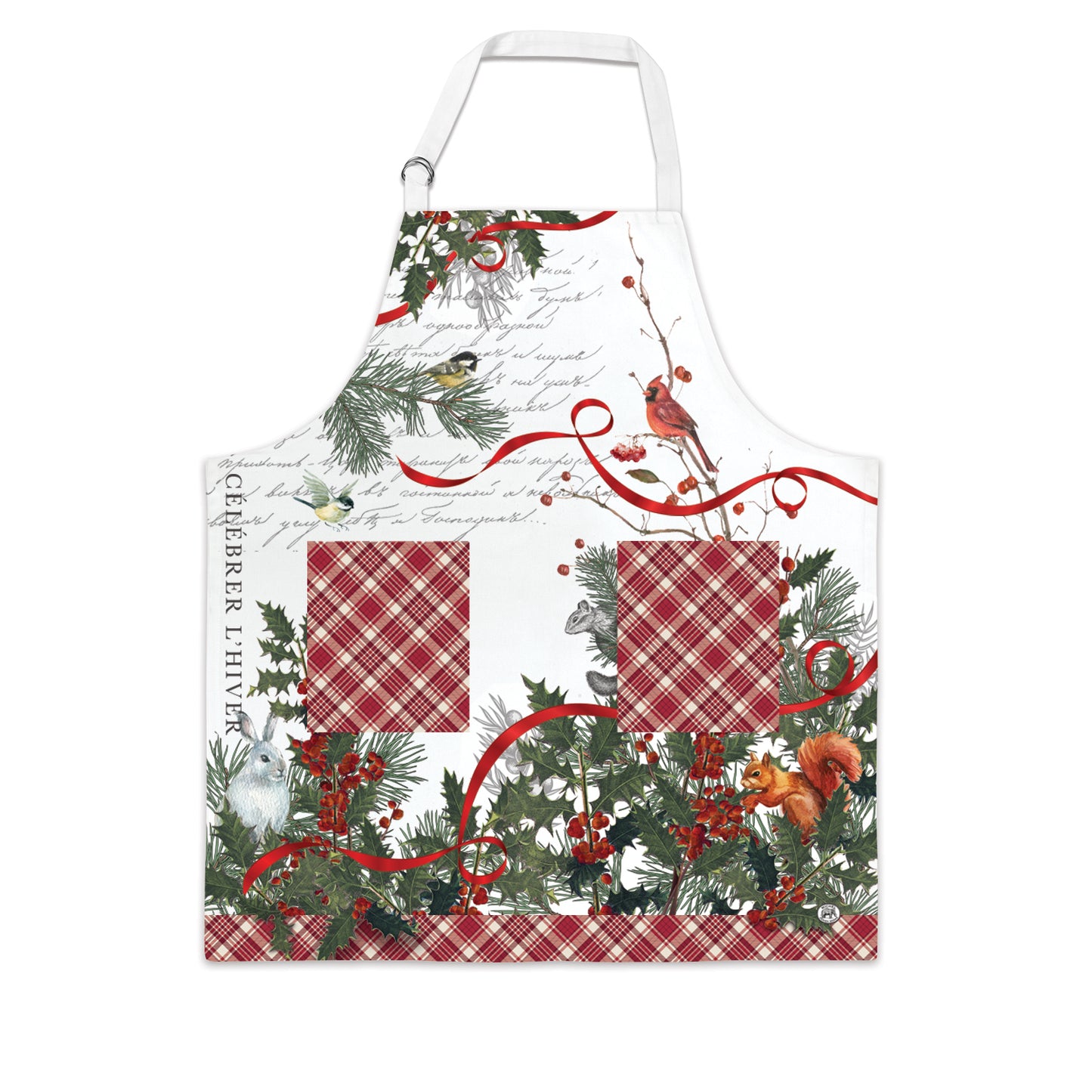 Apron MDW Winter Woodland with Pockets  # 811425 