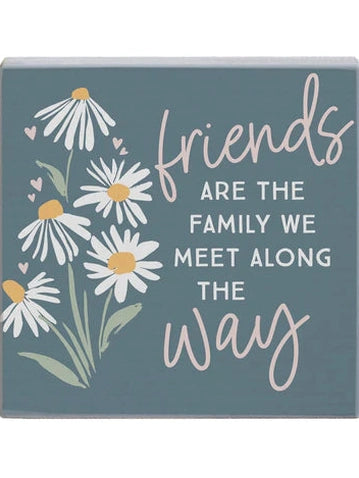 Picture&nbsp; Block Friends Are Family 5x5x1.25" Sts2509