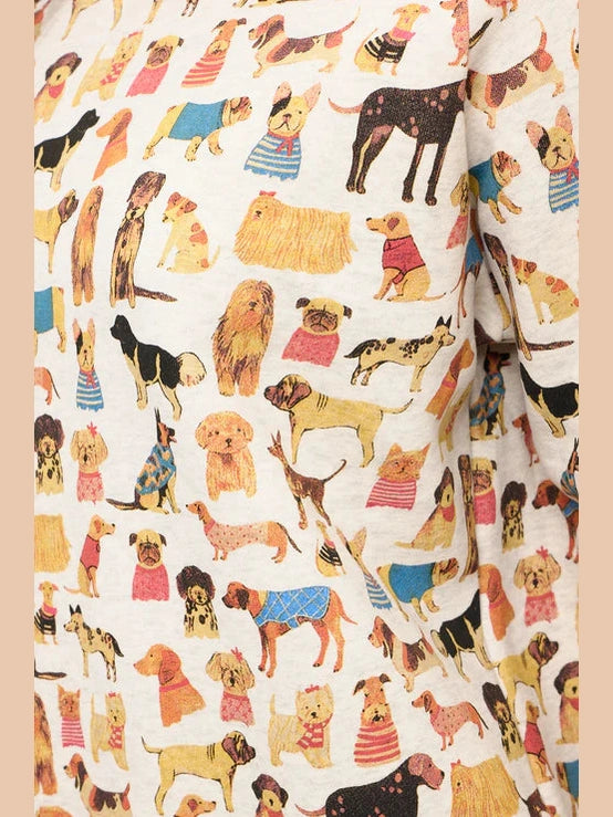 Sweat Shirt Pullover Colorful Dog Breeds Women's Sw279