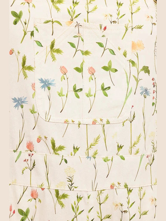 SM-Overalls&nbsp; Spring Wildflowers Print&nbsp; Women's SM2688