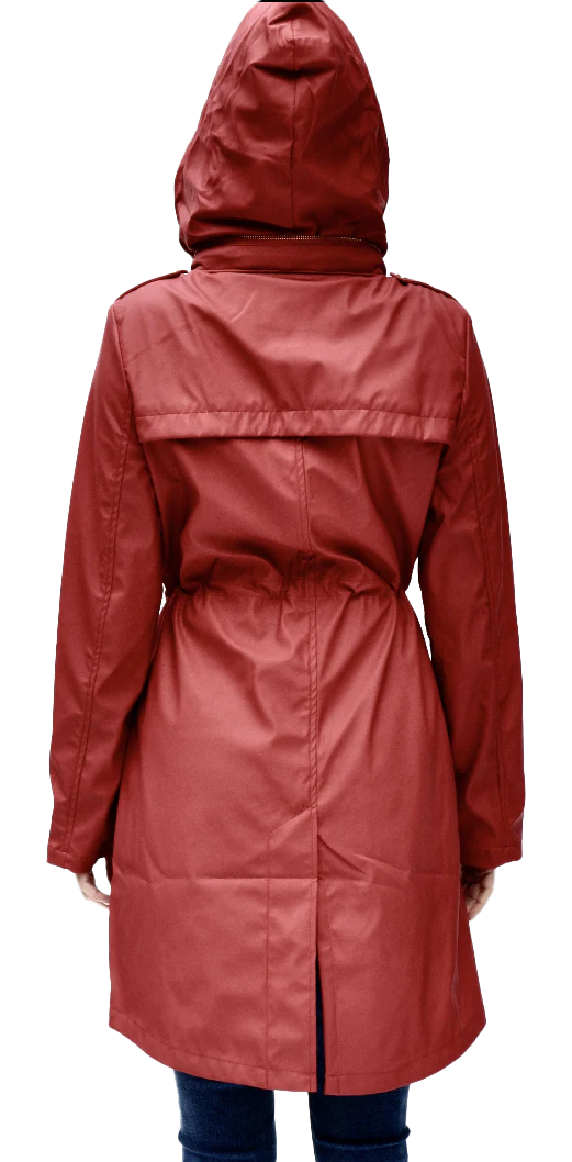 Rain coat, Wind breaker Water Proof -   CHARCOAL    Serena 