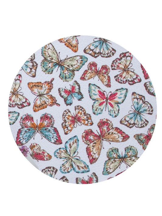 Placemat Braided Garden Butterfly  14.5" R8104 