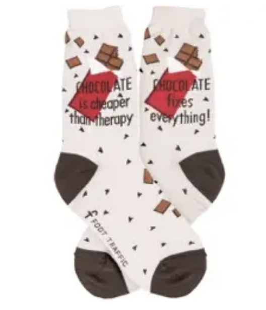 Women's Sock - Chocolate - 7066 