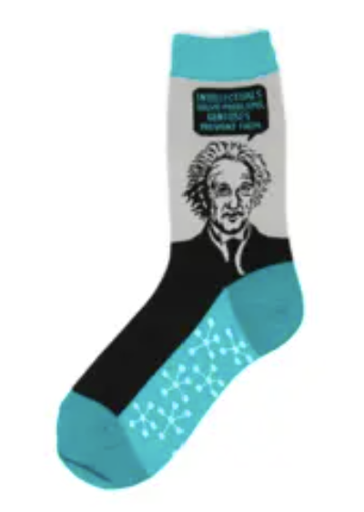 Women's Socks - Novelty, crew sock, fun - Einstein 
