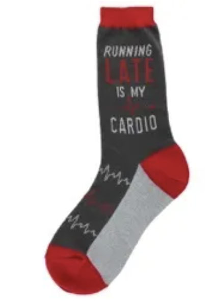 Women's Sock - Late is my Cardio - 7046 