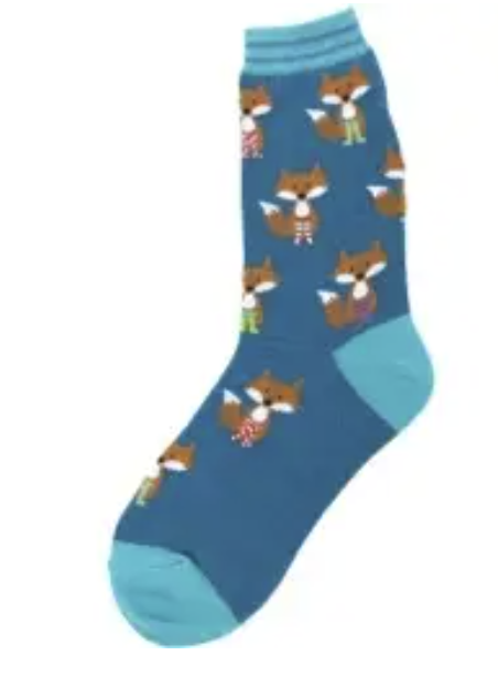 Women's Socks - Novelty, Crew sock, Fun - Fox 