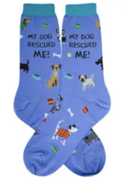 Women's Sock - Dogs Rescue Me - 7032 