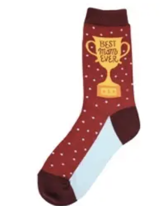 Women's Socks - Novelty, Crew sock, Fun - Best Mom Ever 