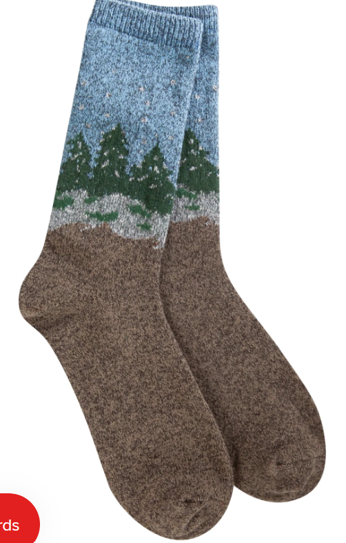 74744-Winter Forest-178-Women's Sock-Size 6-11 