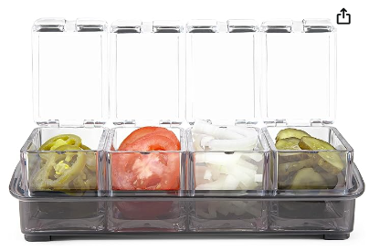 Bar Condiment Tray 4 Compartment   FTA2000 