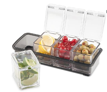 Bar Condiment Tray 4 Compartment   FTA2000 