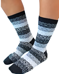 Sock Black Multi 003 Women's Size 6-11 75648 