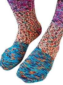 Sock Fiesta Cb Multi 726 Women's Size 6-11 75656 