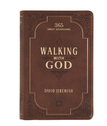 Book Devotional Walking With God Faux Leather Brown GB178 