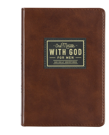 Book One Minute With God For Men Faux Leather OMW001