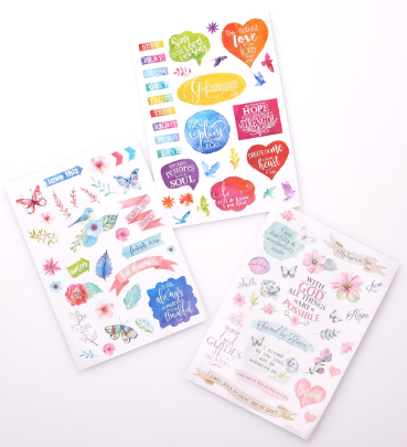 Sticker Book Bible Journaling 3-Sheet STC001