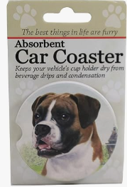 Car Coaster  Boxer Dog                 231-6 