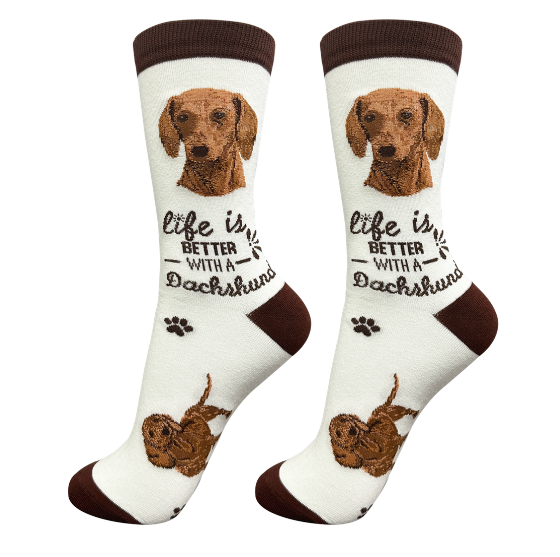 Socks  Dachshund Red    840-13 