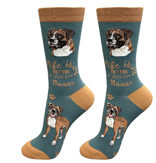 Socks  Boxer UnCropped Dog      840-6 