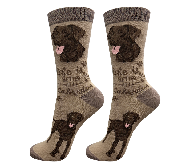 Socks  Labrador Chocolate      840-22 