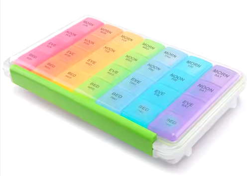 Pill Organizer Weekly Moisture proof  RTPBORG 