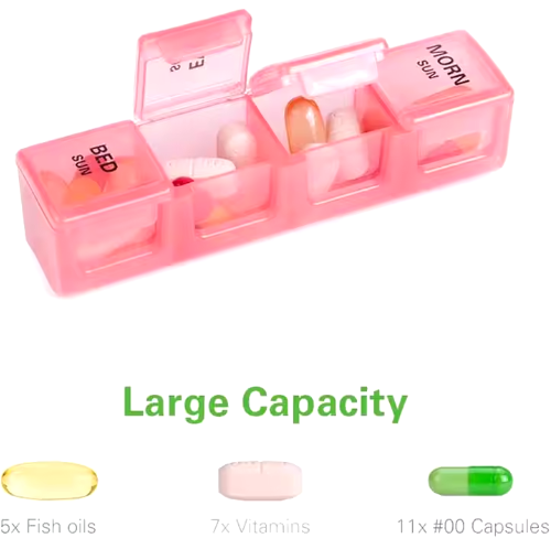 Pill Organizer Weekly Moisture proof  RTPBORG 