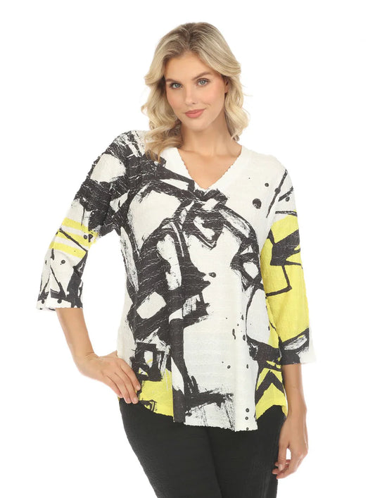 Top Cyrus ac100 3/4 Sleeve V- Neck Women's Nt350wk