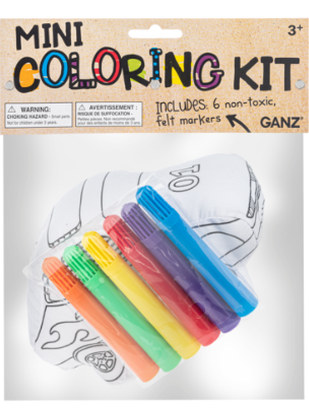 Coloring Kit Mini Race Car 7Pc Set Children H15023 