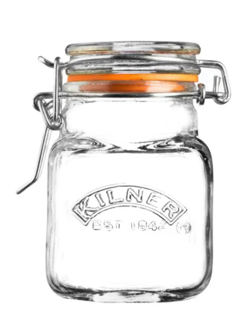 Square Clip Top Spice Jar 2.4oz  0025.460U 