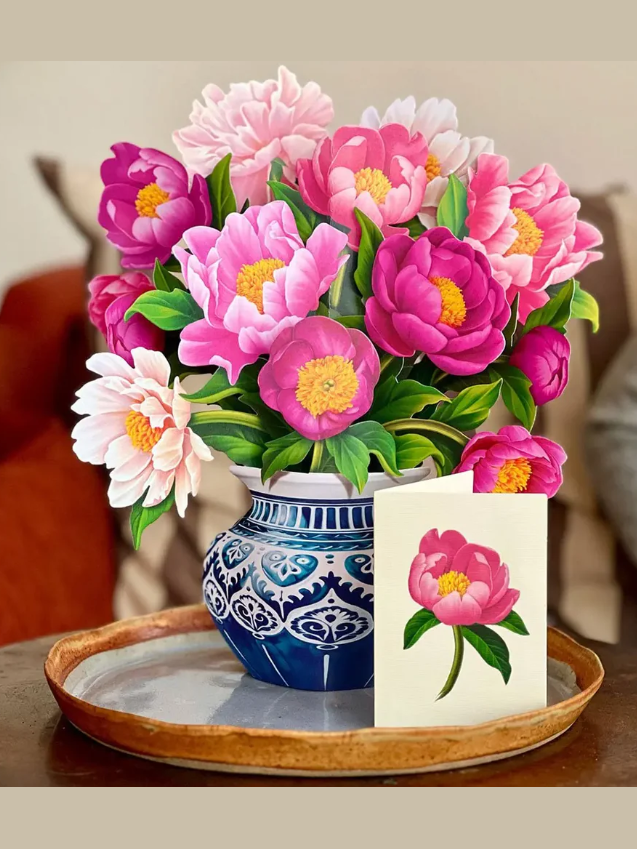 Flower's Boutique Paper Cards  Popup Peony Paradise  3733 