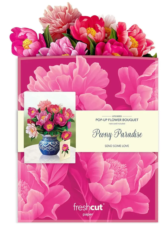Flower's Boutique Paper Cards  Popup Peony Paradise  3733 