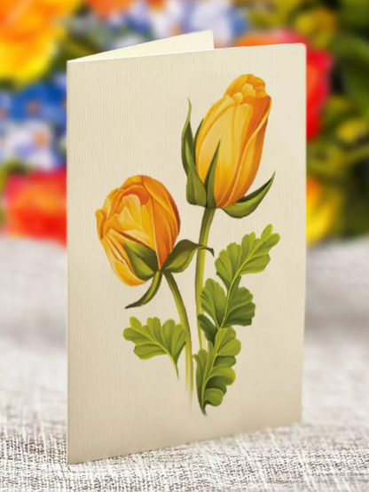 Flower's Boutique Paper Cards  Popup Sorbet Roses  3729 