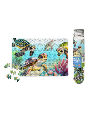 Puzzles  Minis Fun Art Work -Flippin Awesome Sea Turtles