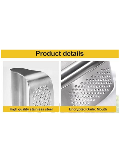 Garlic Press Crusher Heavy Duty Stainless Steel
