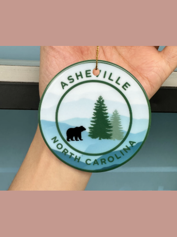 Ornament Christmas  Asheville Smokey Mountain/Bear RTCOBM