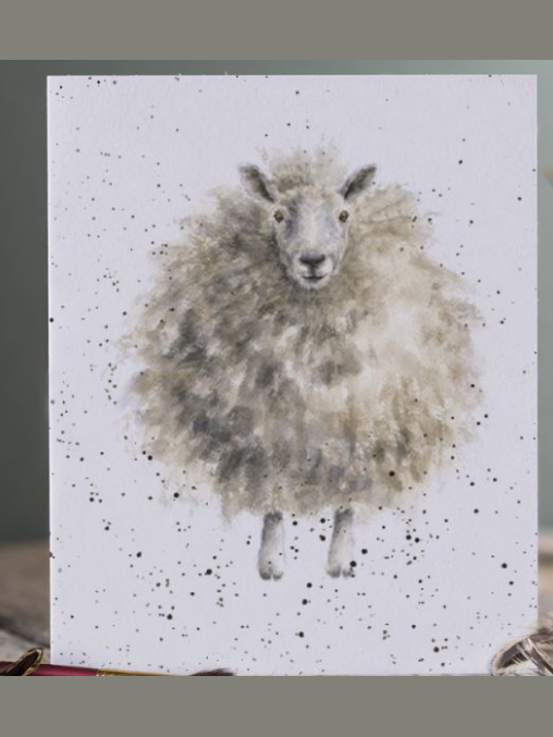 Card - ACS132  The Woolly Jumper  Blank Inside