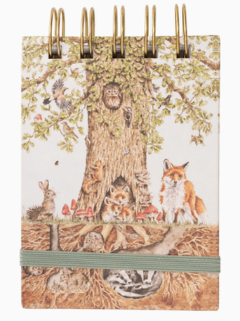 Notebook Spiral Woodland Nature Field 3x5"  Nfn001