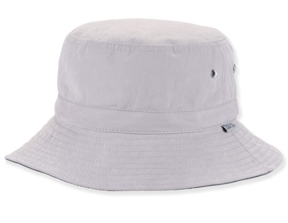 Mens Hats Grey 100% Poly Bucket Brin 2.75  Med/Large   HTT1308B